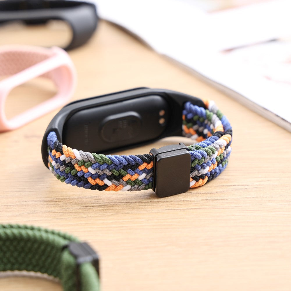 Vildt Godt Nylon Rem passer til Xiaomi Smart Band 8 - Flerfarvet#serie_2