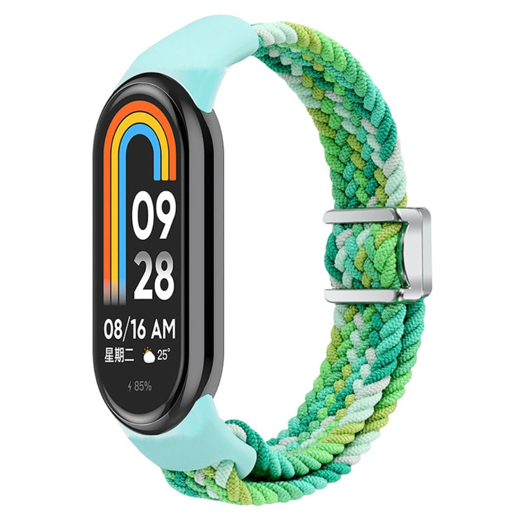 Vildt Godt Nylon Rem passer til Xiaomi Smart Band 8 - Grøn#serie_6