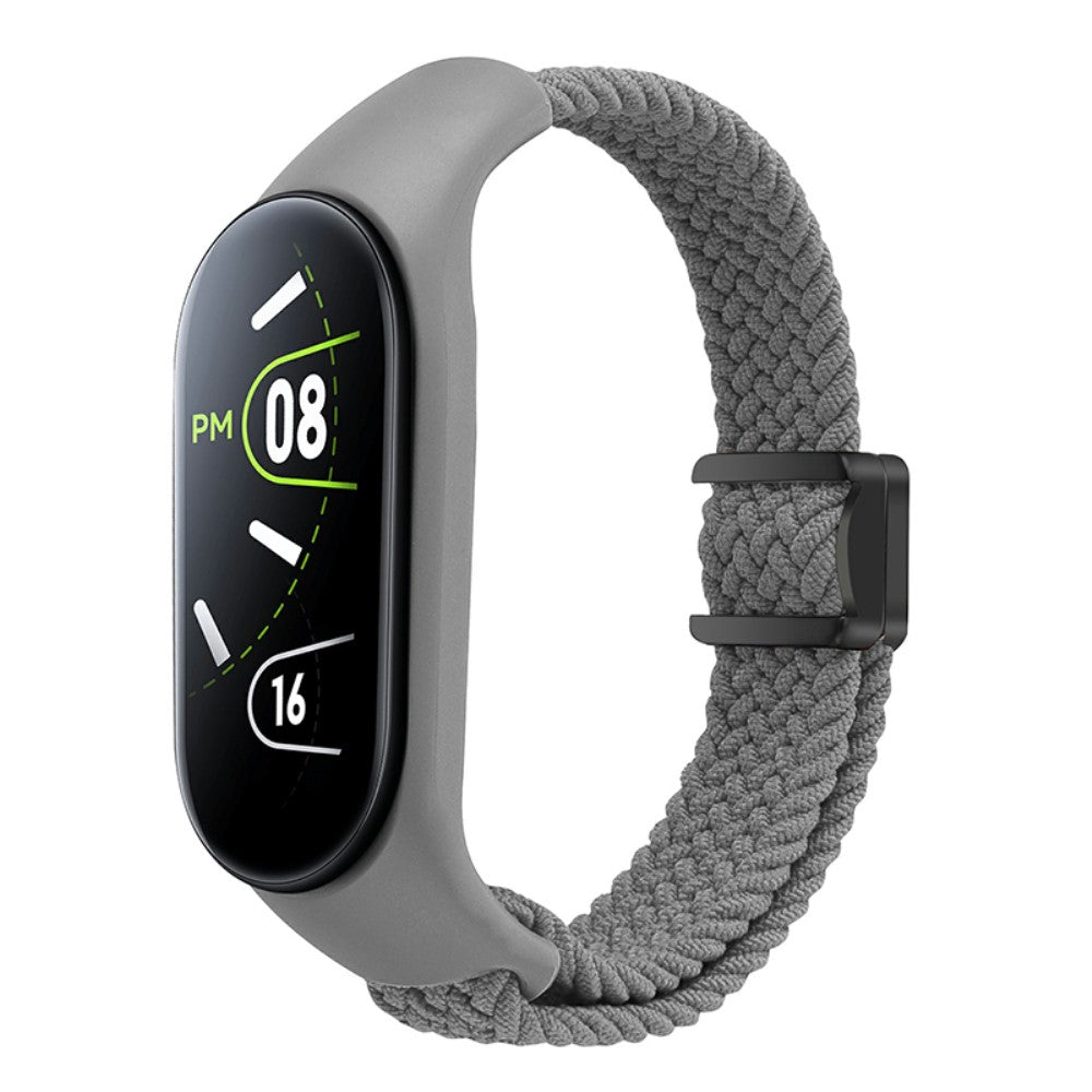 Super Sejt Nylon Universal Rem passer til Xiaomi Smartwatch - Sølv#serie_18