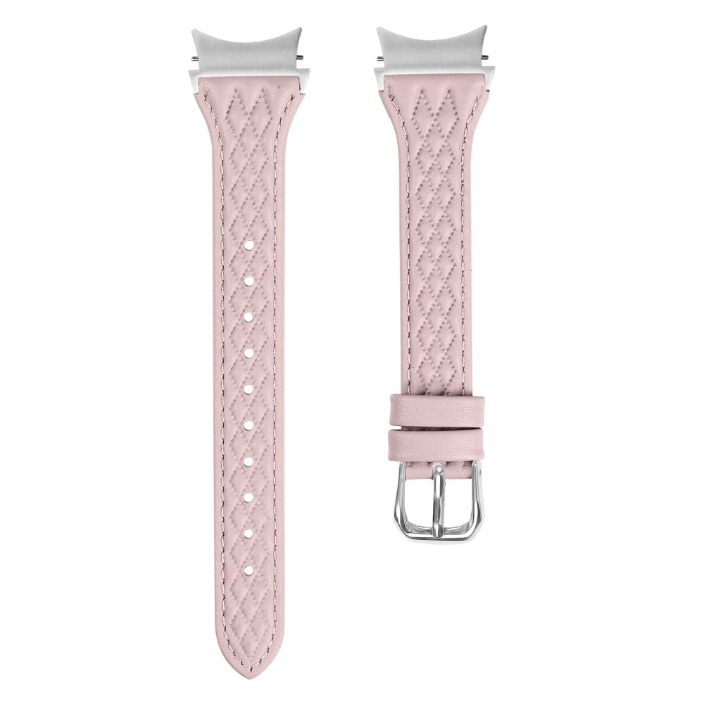 Mega Elegant Ægte Læder Universal Rem passer til Samsung Smartwatch - Pink#serie_2