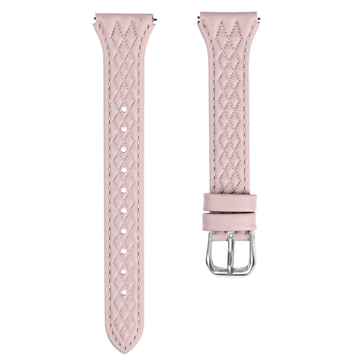 Super Fint Ægte Læder Universal Rem passer til Huawei Smartwatch - Pink#serie_2