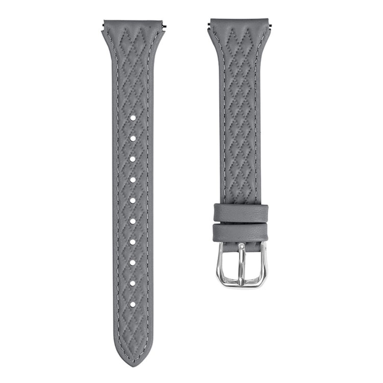 Super Fint Ægte Læder Universal Rem passer til Huawei Smartwatch - Sølv#serie_3