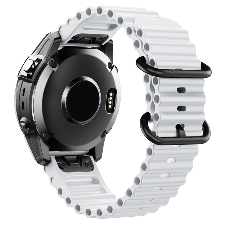 Helt Vildt Kønt Silikone Universal Rem passer til Garmin Smartwatch - Hvid#serie_2