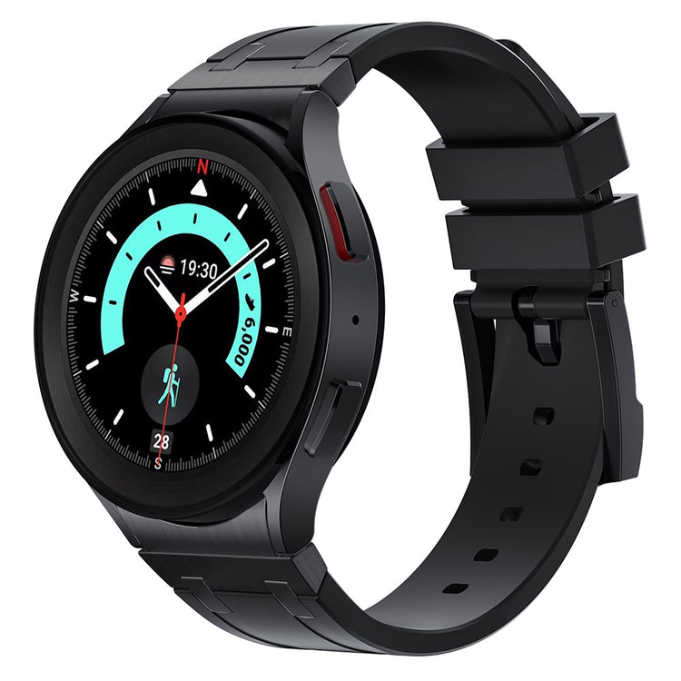Alle Tiders Silikone Universal Rem passer til Samsung Smartwatch - Sort#serie_2