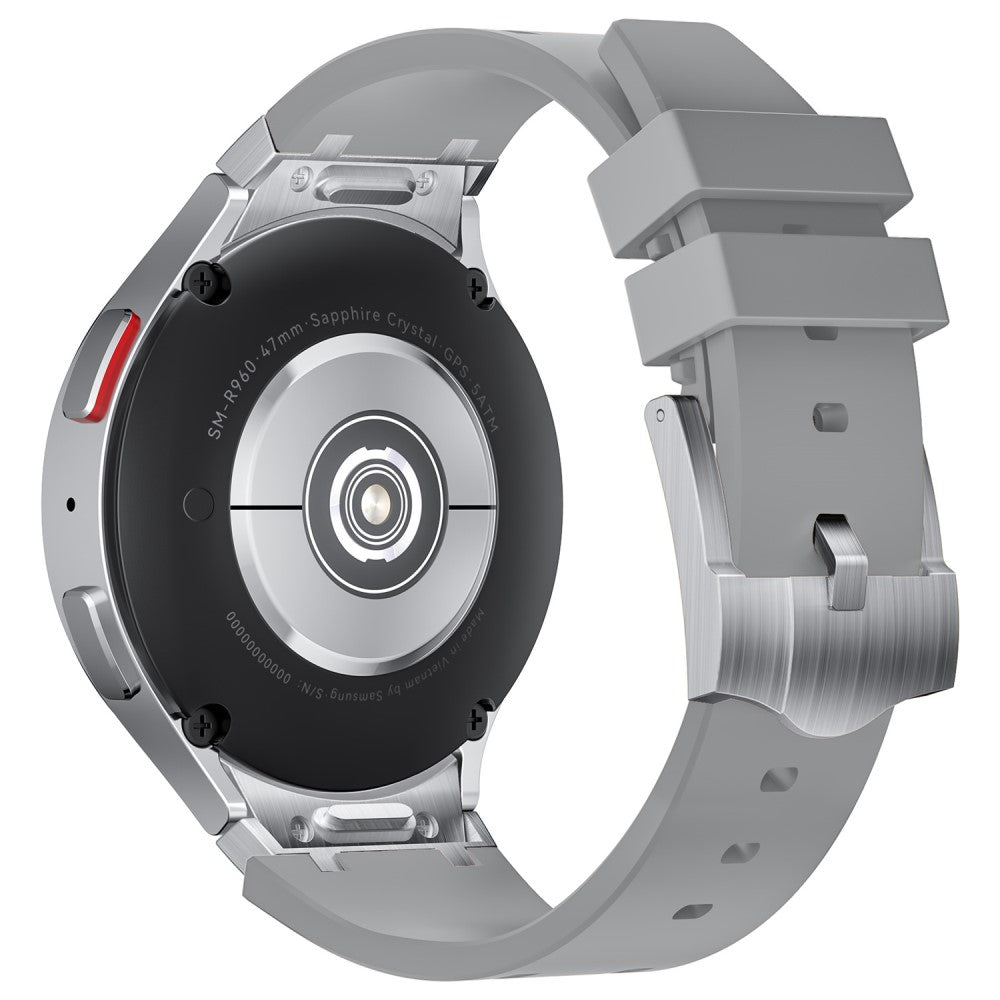 Alle Tiders Silikone Universal Rem passer til Samsung Smartwatch - Sølv#serie_9