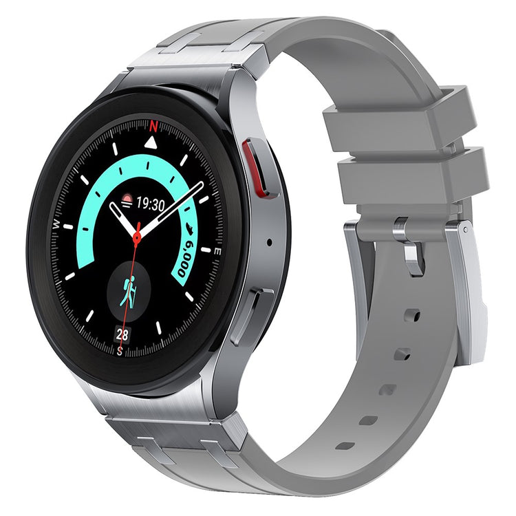 Alle Tiders Silikone Universal Rem passer til Samsung Smartwatch - Sølv#serie_9