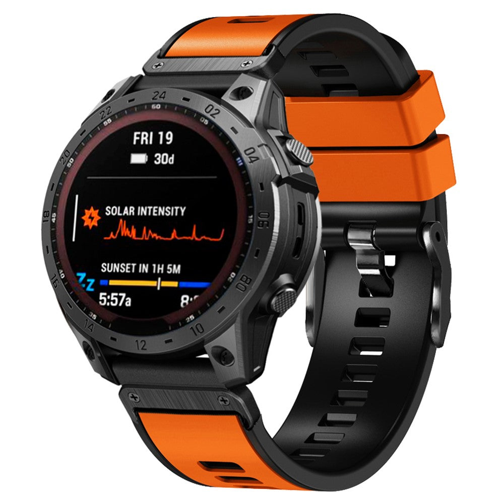 Vildt Rart Silikone Universal Rem passer til Garmin Smartwatch - Orange#serie_1