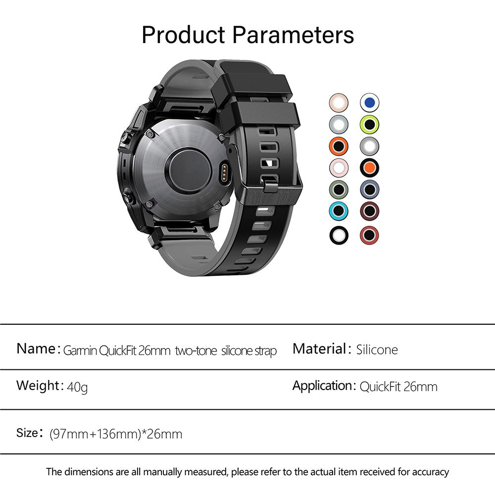 Vildt Rart Silikone Universal Rem passer til Garmin Smartwatch - Pink#serie_3