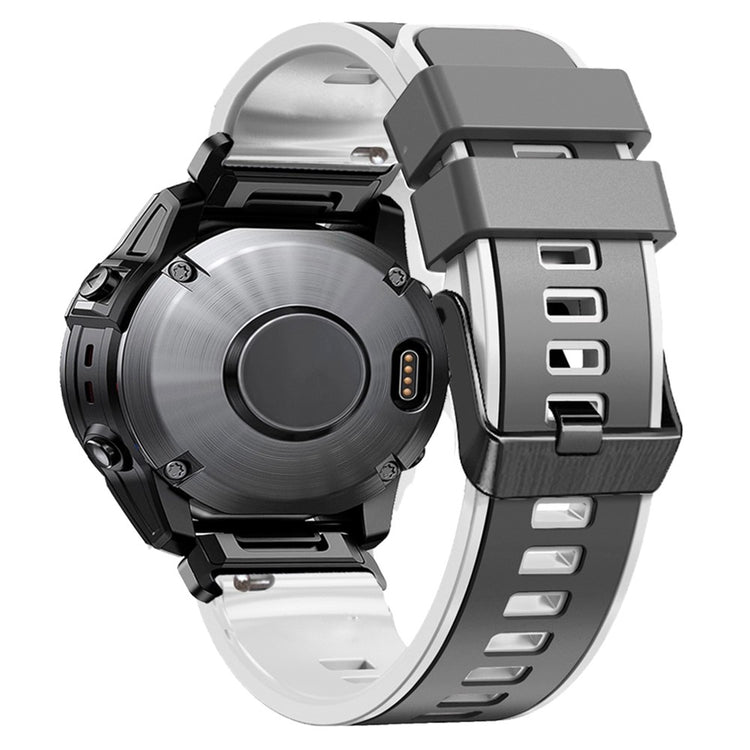 Vildt Rart Silikone Universal Rem passer til Garmin Smartwatch - Sølv#serie_7