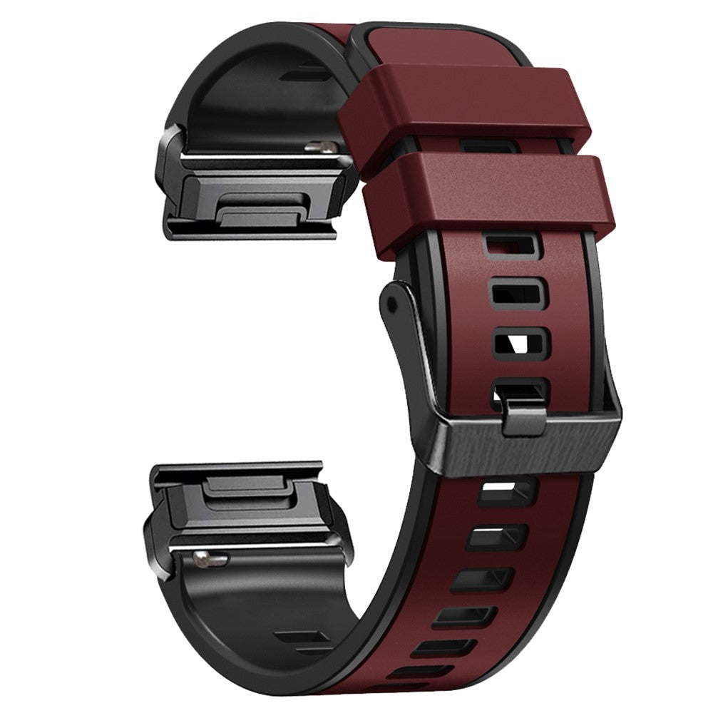 Vildt Rart Silikone Universal Rem passer til Garmin Smartwatch - Rød#serie_8