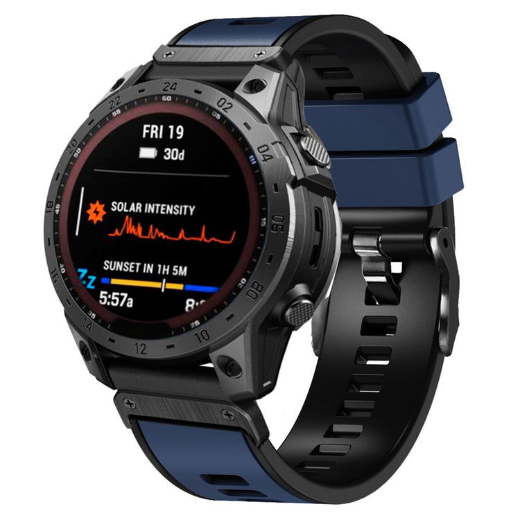 Vildt Rart Silikone Universal Rem passer til Garmin Smartwatch - Blå#serie_13