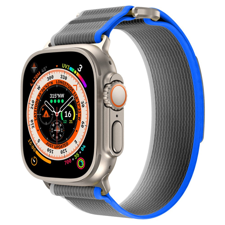 Mega Komfortabel Nylon Universal Rem passer til Apple Smartwatch - Sølv#serie_3