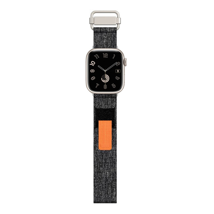 Super Pænt Nylon Universal Rem passer til Apple Smartwatch - Sølv#serie_2
