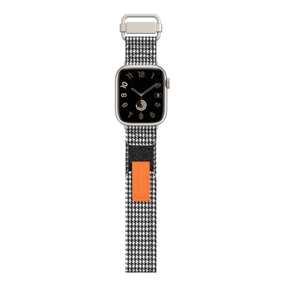 Super Pænt Nylon Universal Rem passer til Apple Smartwatch - Sort#serie_5