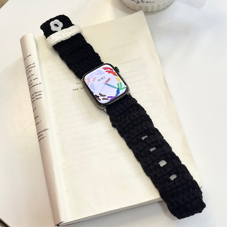 Meget Fantastisk Nylon Universal Rem passer til Apple Smartwatch - Sort#serie_4
