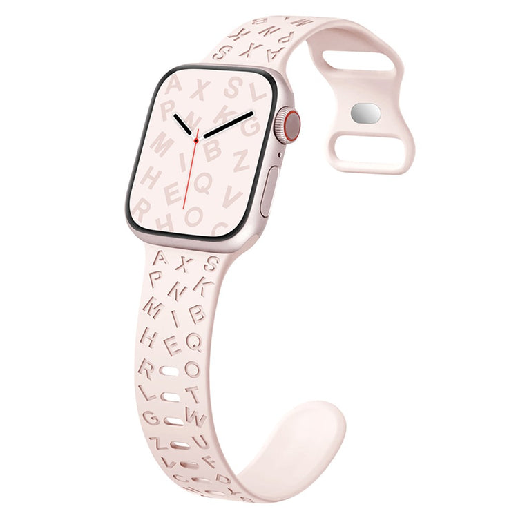 Super Elegant Silikone Universal Rem passer til Apple Smartwatch - Pink#serie_4