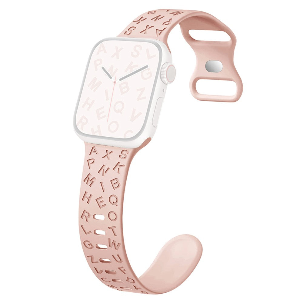 Super Elegant Silikone Universal Rem passer til Apple Smartwatch - Pink#serie_6