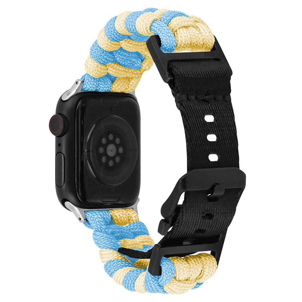 Vildt Pænt Nylon Universal Rem passer til Apple Smartwatch - Blå#serie_5