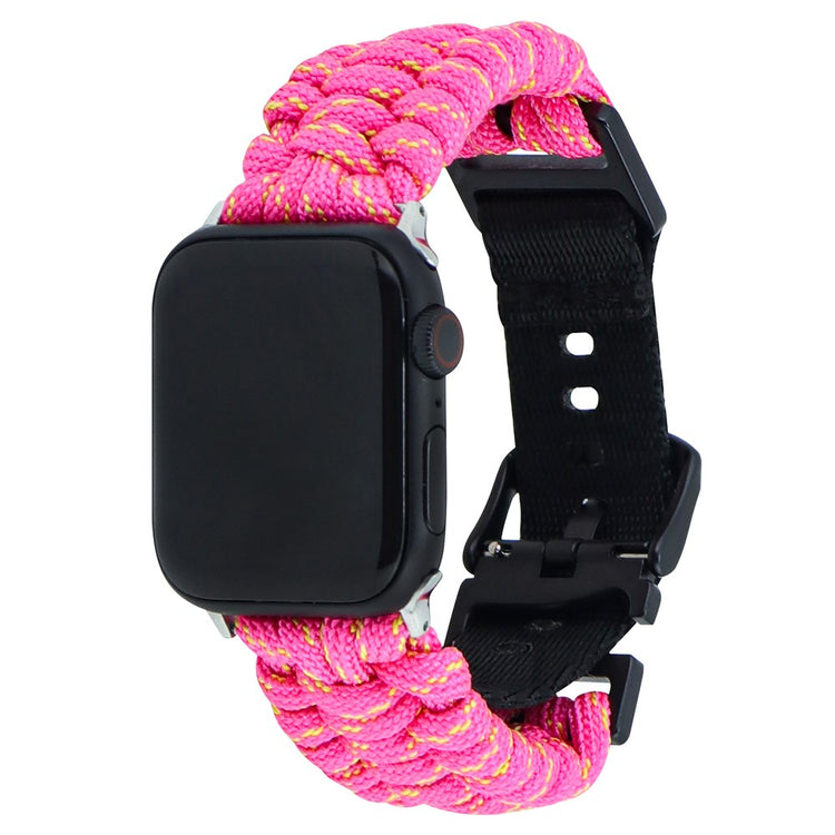 Vildt Pænt Nylon Universal Rem passer til Apple Smartwatch - Pink#serie_8