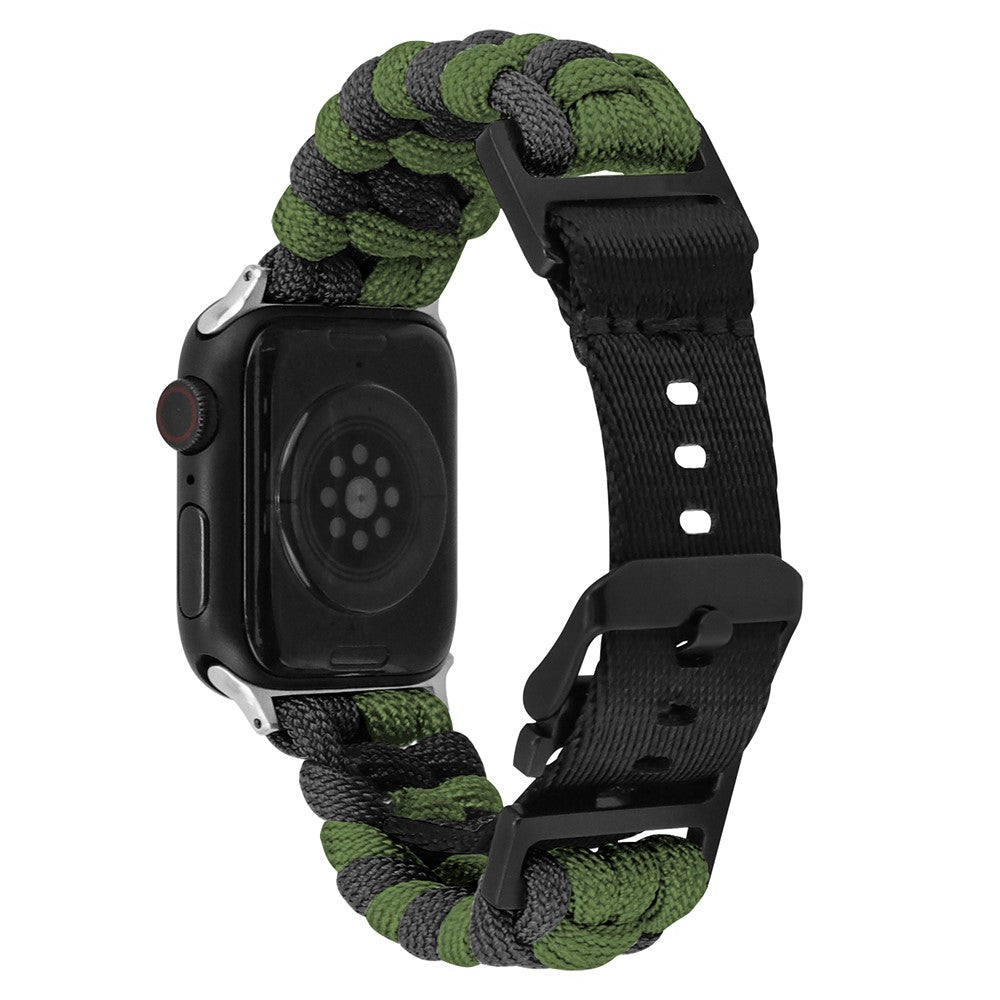 Vildt Pænt Nylon Universal Rem passer til Apple Smartwatch - Grøn#serie_9