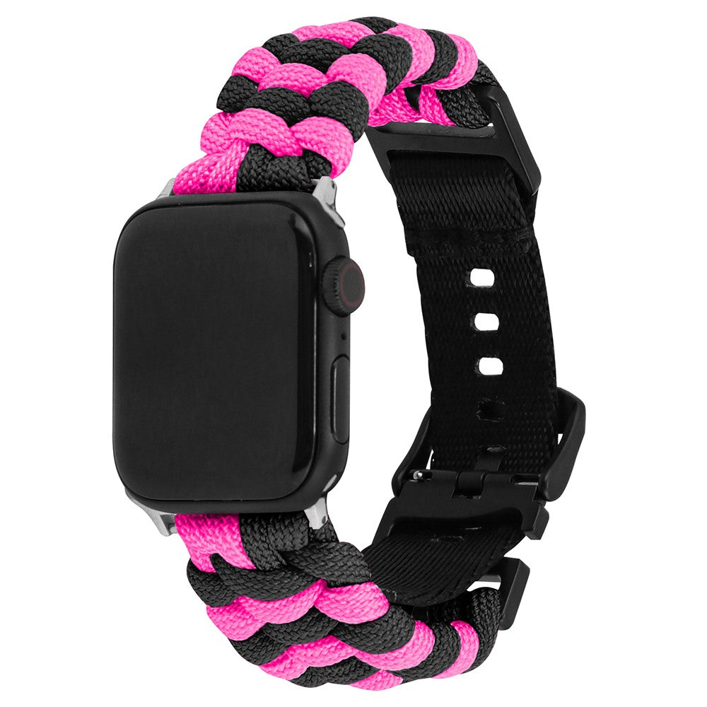 Vildt Pænt Nylon Universal Rem passer til Apple Smartwatch - Pink#serie_11