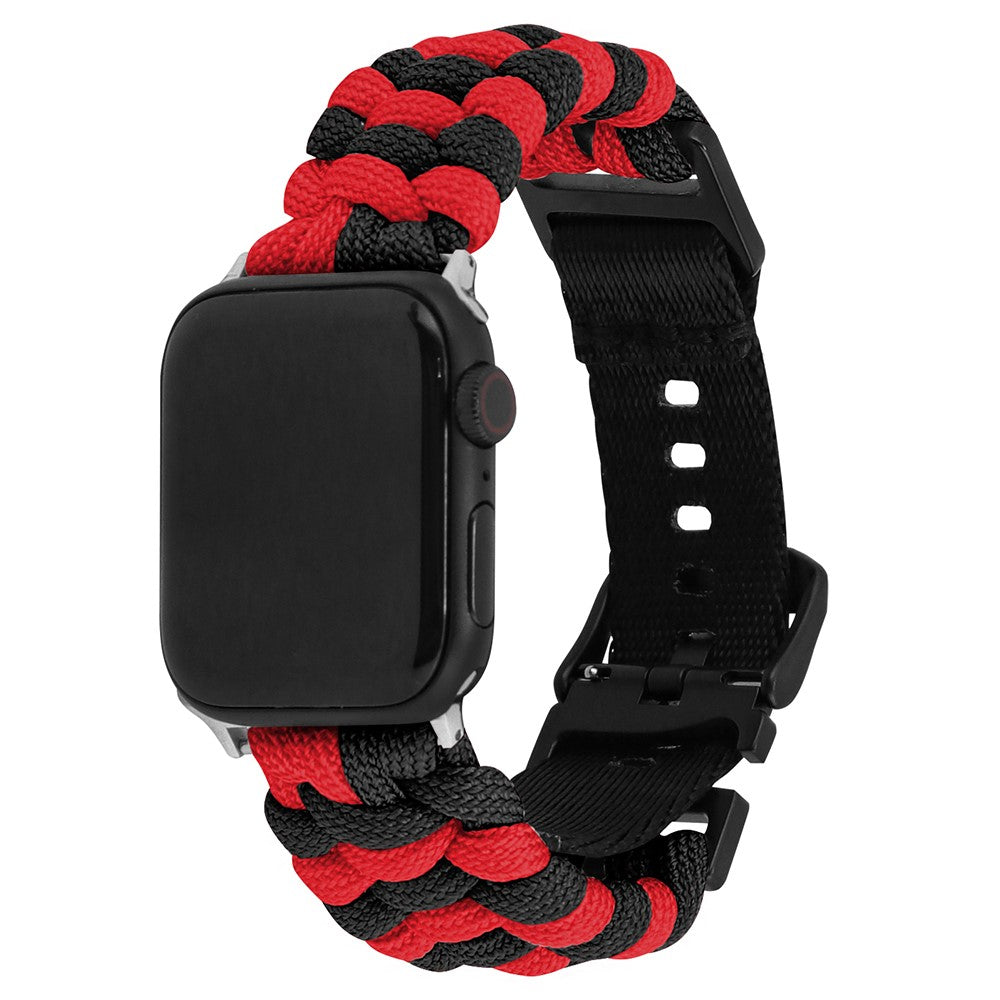 Vildt Pænt Nylon Universal Rem passer til Apple Smartwatch - Rød#serie_13