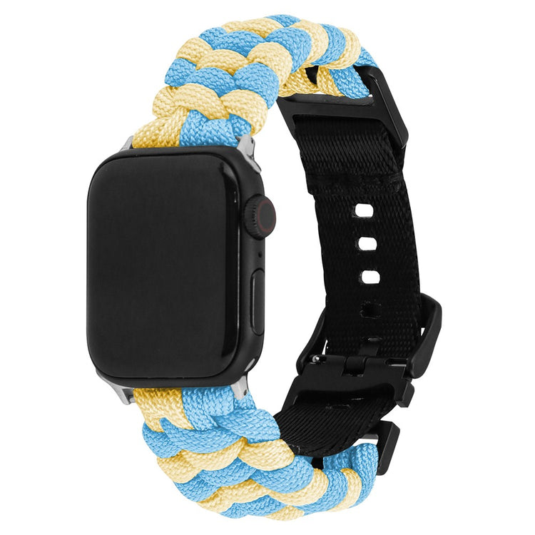 Super Hårdfør Nylon Universal Rem passer til Apple Smartwatch - Blå#serie_5