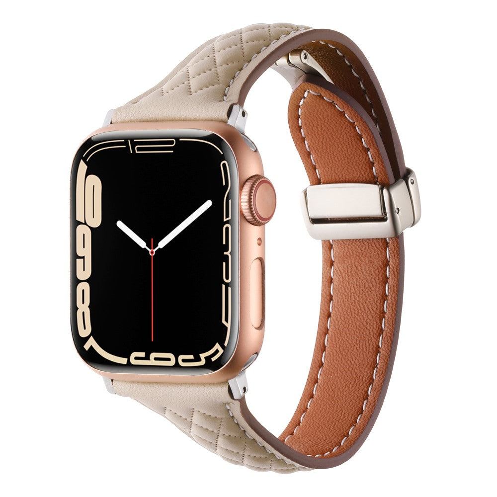 Meget Nydelig Ægte Læder Universal Rem passer til Apple Smartwatch - Pink#serie_3