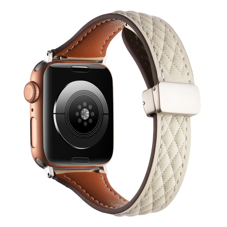 Meget Nydelig Ægte Læder Universal Rem passer til Apple Smartwatch - Brun#serie_5