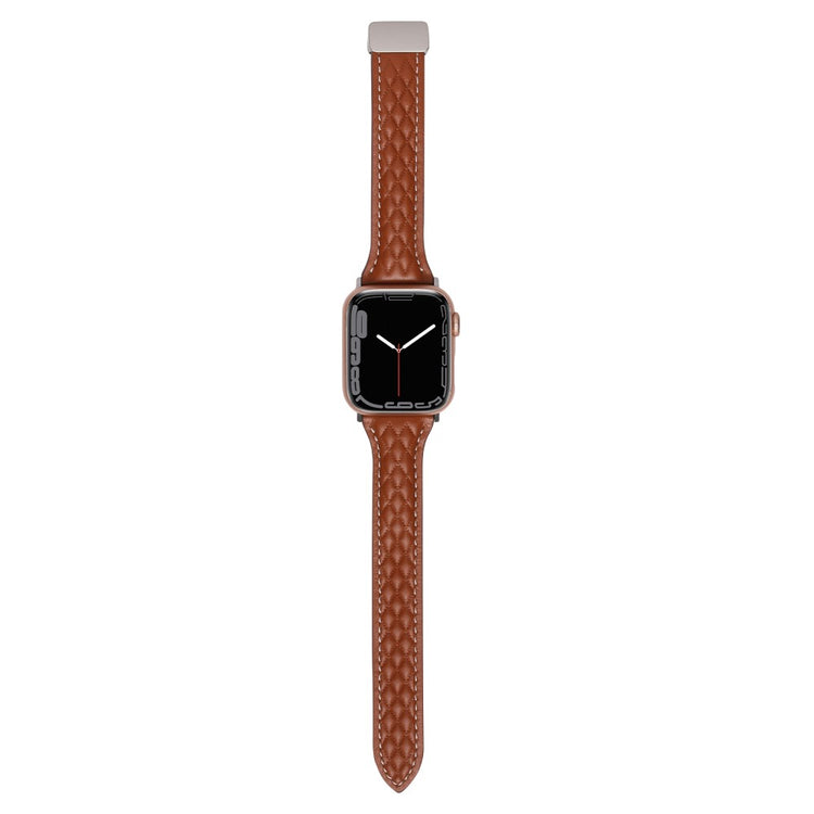 Meget Nydelig Ægte Læder Universal Rem passer til Apple Smartwatch - Brun#serie_8