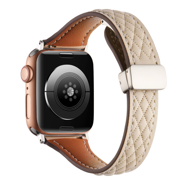Meget Flot Ægte Læder Universal Rem passer til Apple Smartwatch - Pink#serie_3