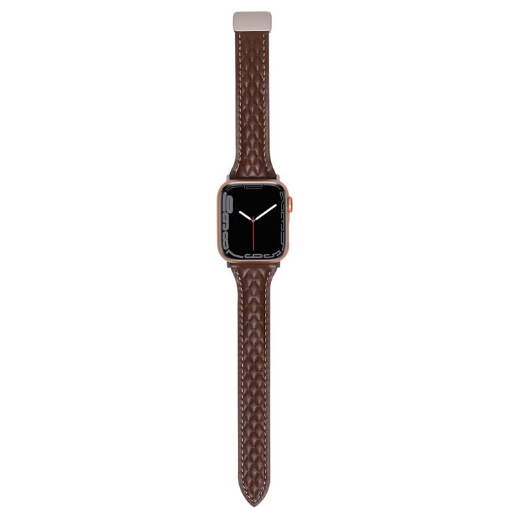 Meget Flot Ægte Læder Universal Rem passer til Apple Smartwatch - Brun#serie_7