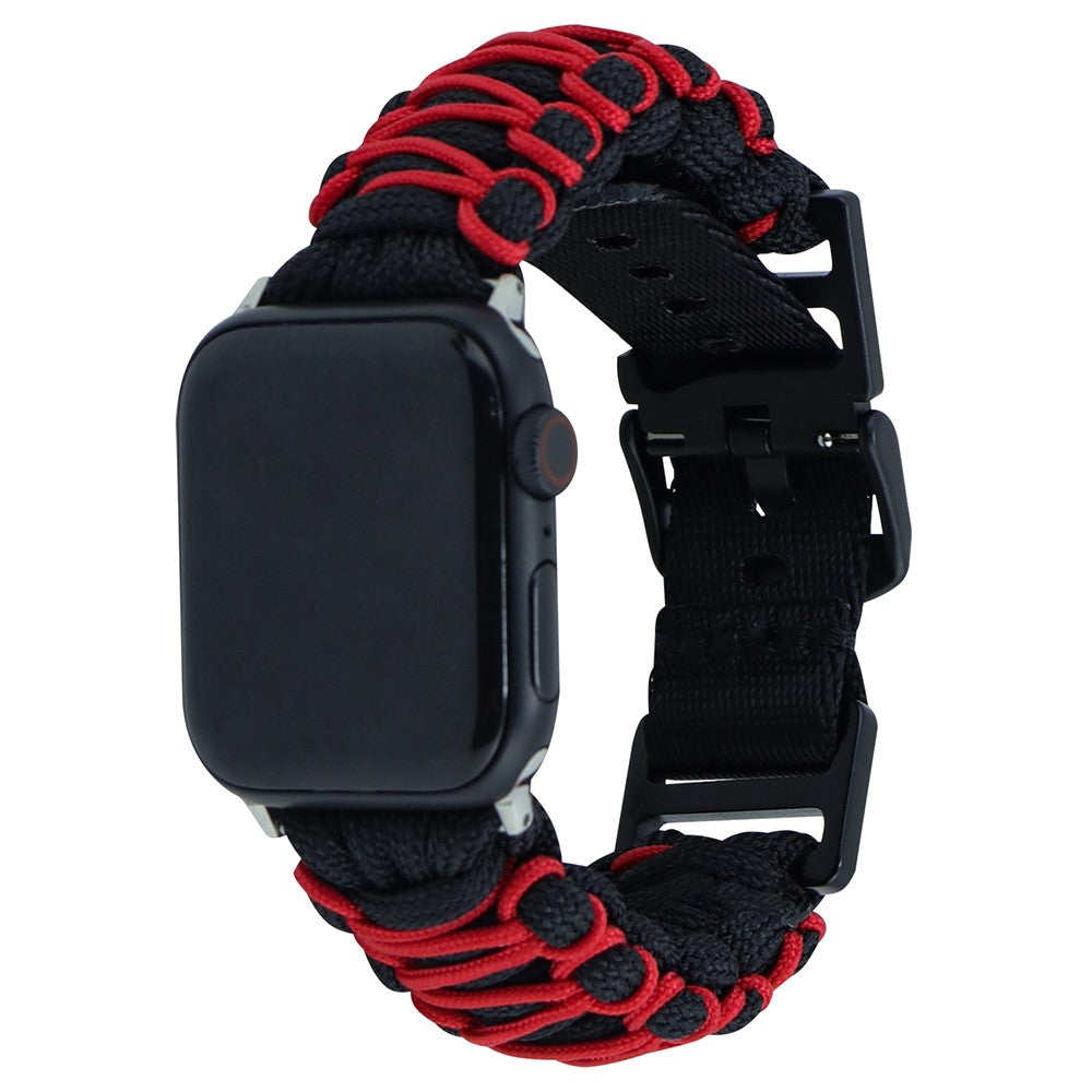 Tidsløst Nylon Universal Rem passer til Apple Smartwatch - Rød#serie_2