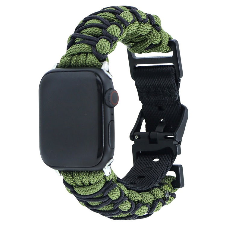 Tidsløst Nylon Universal Rem passer til Apple Smartwatch - Grøn#serie_4