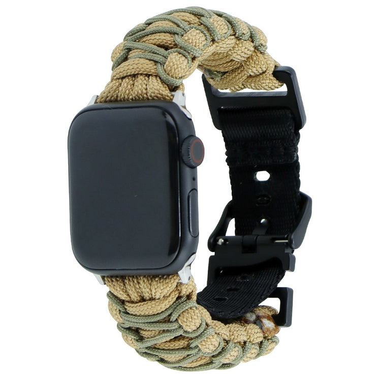 Tidsløst Nylon Universal Rem passer til Apple Smartwatch - Brun#serie_5