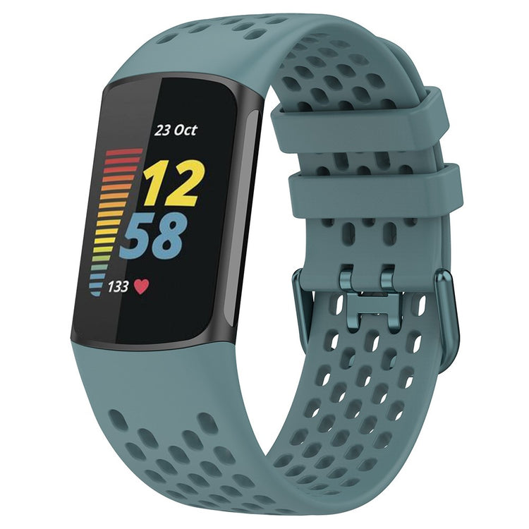 Silikone Universal Rem passer til Fitbit Charge 5 / Fitbit Charge 6 - Blå#serie_5