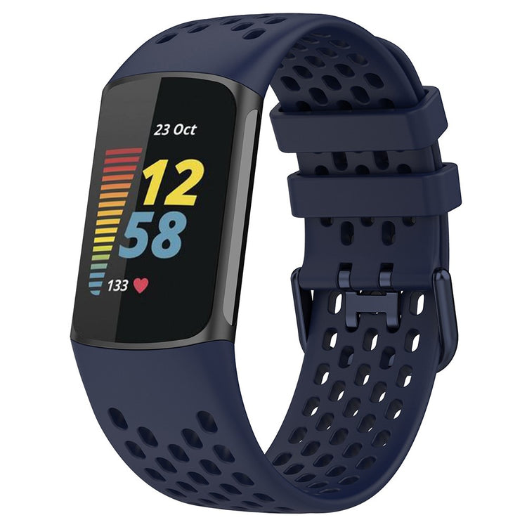 Silikone Universal Rem passer til Fitbit Charge 5 / Fitbit Charge 6 - Blå#serie_7