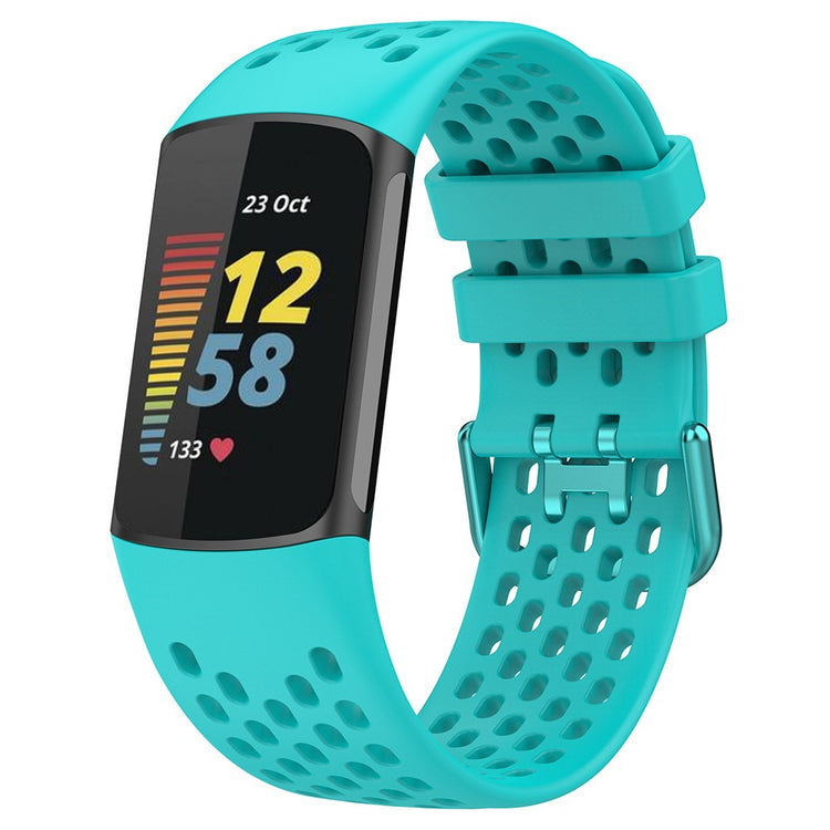 Silikone Universal Rem passer til Fitbit Charge 5 / Fitbit Charge 6 - Grøn#serie_9