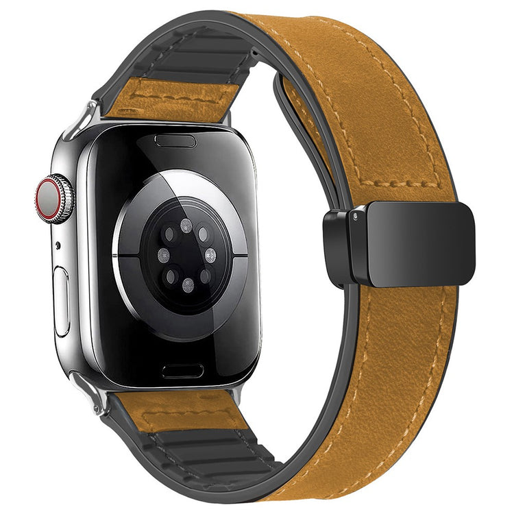 Meget Slidstærk Ægte Læder Universal Rem passer til Apple Smartwatch - Brun#serie_3