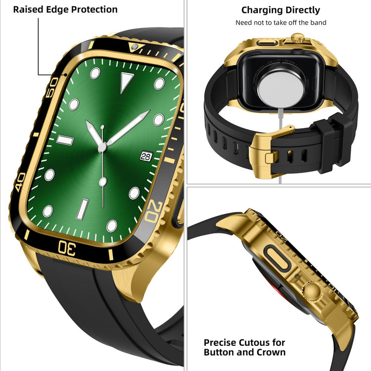 Rigtigt Slidstærk Metal Universal Rem passer til Apple Smartwatch - Guld#serie_2
