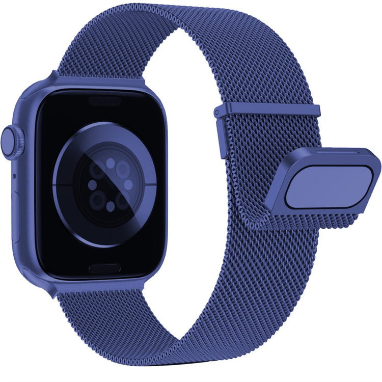 Meget Slidstærk Metal Universal Rem passer til Apple Smartwatch - Blå#serie_4