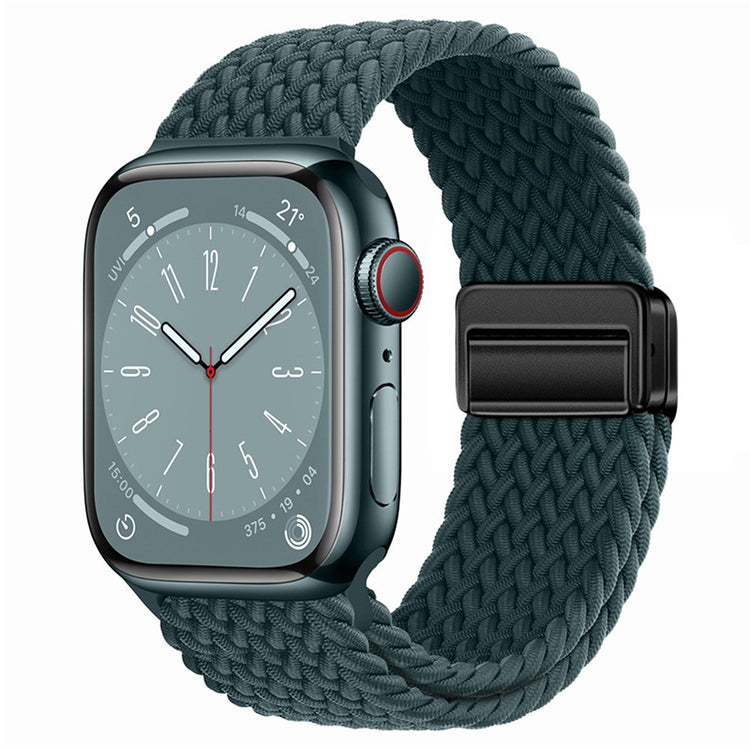 Rigtigt Godt Nylon Universal Rem passer til Apple Smartwatch - Grøn#serie_2
