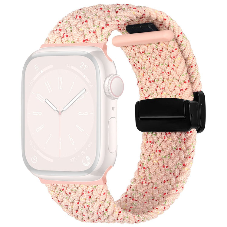 Rigtigt Godt Nylon Universal Rem passer til Apple Smartwatch - Pink#serie_3