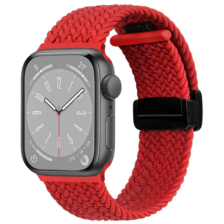 Rigtigt Godt Nylon Universal Rem passer til Apple Smartwatch - Rød#serie_4