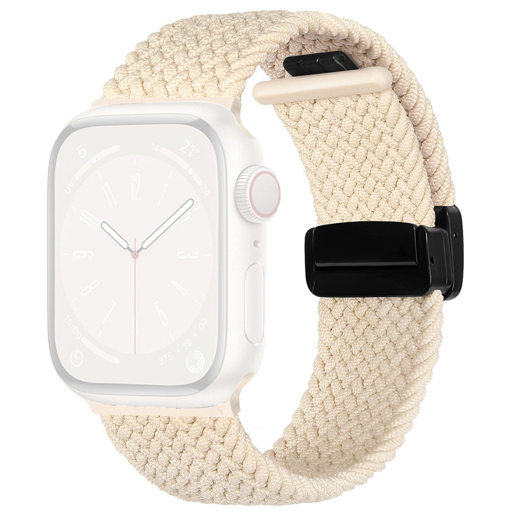Rigtigt Godt Nylon Universal Rem passer til Apple Smartwatch - Hvid#serie_5