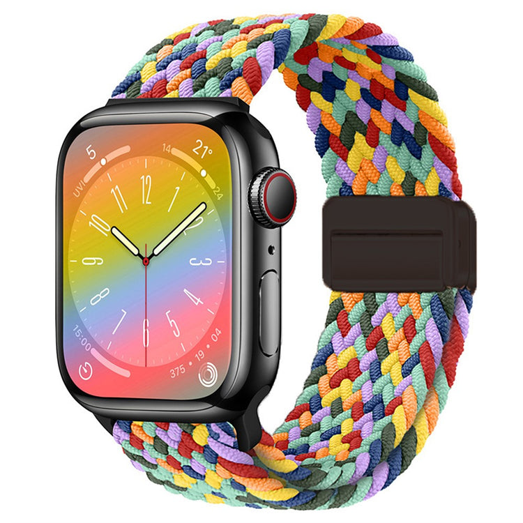 Rigtigt Godt Nylon Universal Rem passer til Apple Smartwatch - Flerfarvet#serie_9