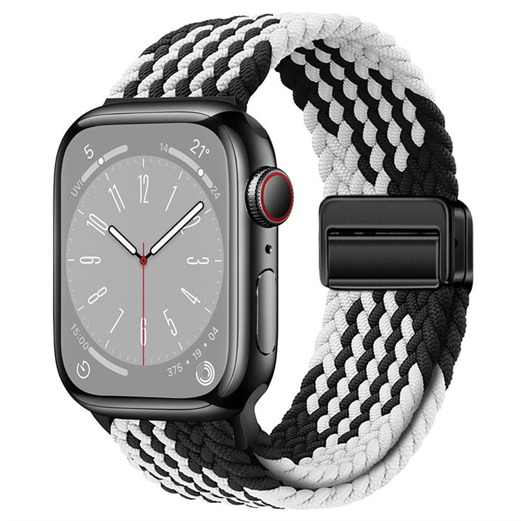 Rigtigt Godt Nylon Universal Rem passer til Apple Smartwatch - Hvid#serie_10