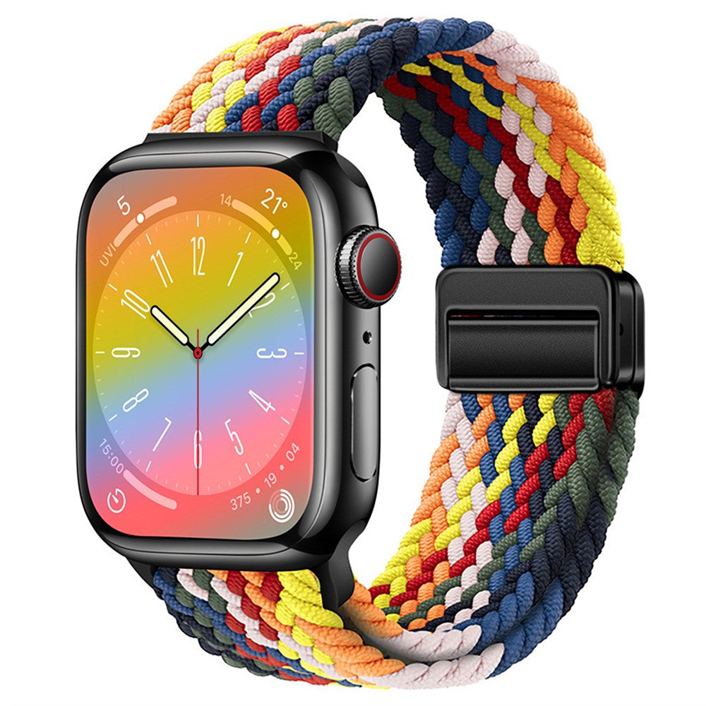 Rigtigt Godt Nylon Universal Rem passer til Apple Smartwatch - Flerfarvet#serie_11