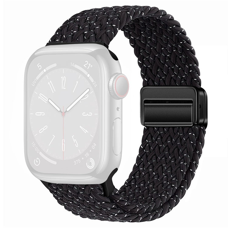 Rigtigt Godt Nylon Universal Rem passer til Apple Smartwatch - Sort#serie_13