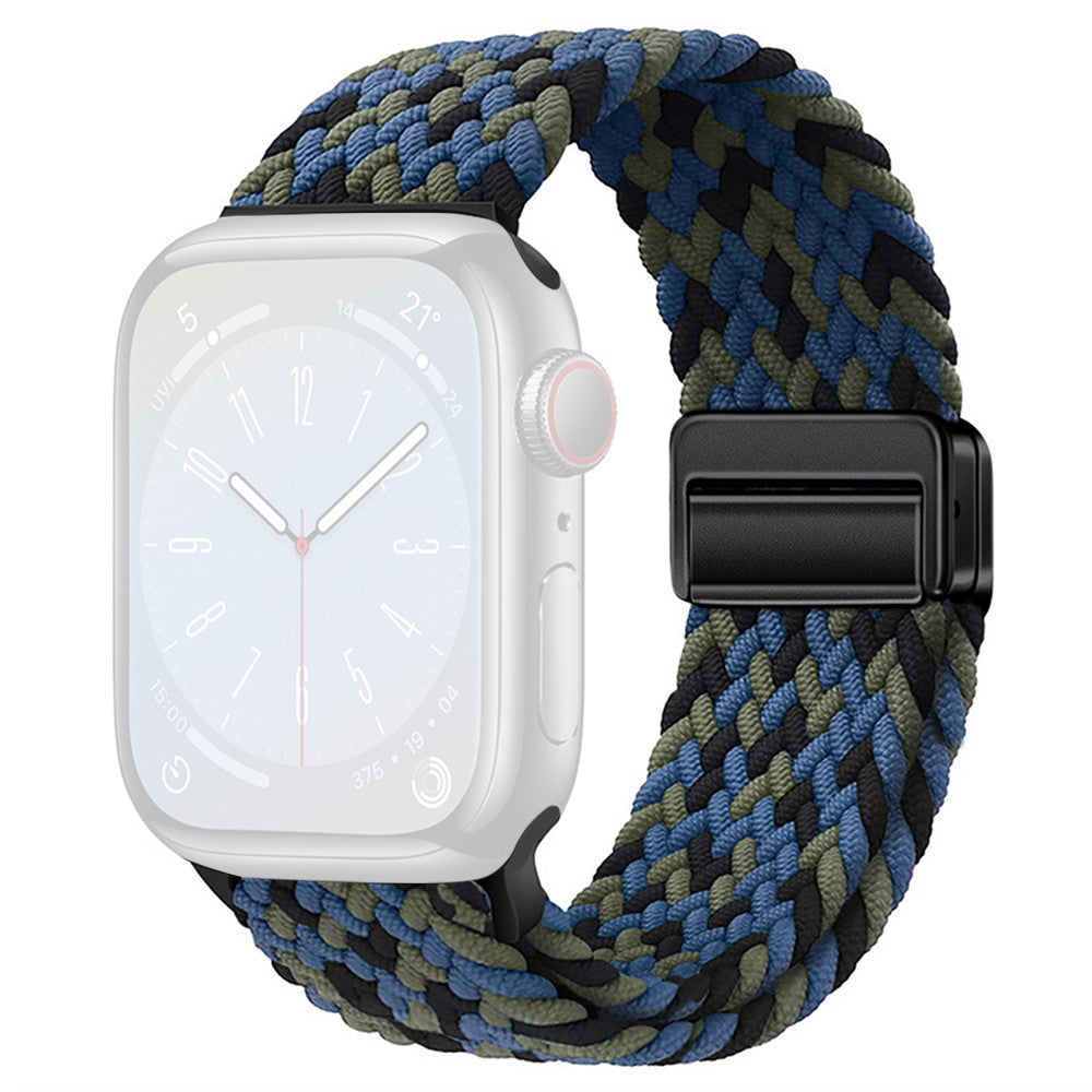 Rigtigt Godt Nylon Universal Rem passer til Apple Smartwatch - Blå#serie_15
